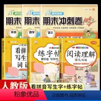 [全套❤️6本]阅读理解+练字帖+看拼音写词语+语数英期末试卷人教版 三年级下 [正版]2024版阅读理解强化训练专项训