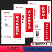 一年级[推荐全4册]句式训练+优美句子+修辞手法+打卡计划 小学通用 [正版]荣恒小学语文句式训练大全扩句仿句组词造句修
