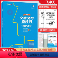 高考文言文与古诗词背诵与默写 天 津 [正版]2025新版一飞冲天高考文言文与古诗词背诵与默写 文言文阅读+古诗词鉴赏+