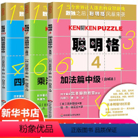 [正版]聪明格中级篇 全套3册 加法乘法四则运算益智游戏肯肯数独 6-10岁儿童思维训练工具书 小学数学速算趣味练习