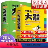 [正版]小学生多功能大成语词典大英语词典 1-6年级彩图版全功能字典英汉汉英文双解互译词汇语法单词成语大词典小学生工具