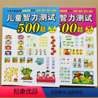 [正版]全2册4-5岁幼儿智力测试500题全脑潜能开发儿童数学思维逻辑训练书找不同连线孩子专注力训练亲子游戏迷宫书宝宝