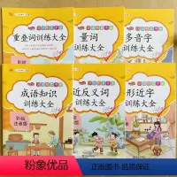 词语积累手册 [正版]全套6本小学生重叠词量词训练大全近义反义词成语知识多音字aabb abab词语积累手册专项训练注音