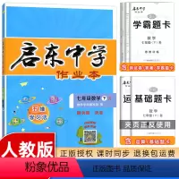 数学 七年级/初中一年级 [正版]2024春新版启东中学作业本七年级下册数学人教版同步试卷练习册初中作业本初一7年级下册