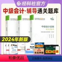 [正版]2024你Ian中级会计职称辅导书通关题库3本套中级会计实务+经济法+财务管理 2024版度全国会计专业技术资