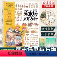 菜市场里有万物 [正版]菜市场里有万物 精装大开本24个菜市场的环球之旅姐妹篇彩绘版3-6-9岁儿童人文地理启蒙美食科普
