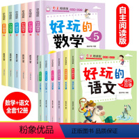 [套装更优惠]全套12册 好玩的数学+语文 [正版]全套12册好玩的数学语文自主阅读版小学语文数学趣味故事书7-8-9-