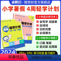 小学暑假衔接 2升3(语文+数学1套) 小学通用 [正版]2024秋小学暑假衔接语文数学口算应用题语文阅读练字古诗词暑假