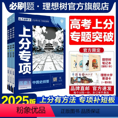 [3本套]历史123 高考必刷题·上分专项[历史专题强化] [正版]理想树2025版高考必刷题上分专项历史123中国史纲