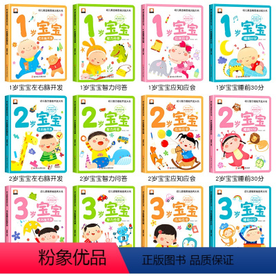 [全12册]1-3岁宝宝多元智能培养早教大书 [正版]儿童绘本0到3岁幼儿启蒙早教书全套1-2岁益智书本一岁宝宝书籍两岁