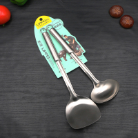 沃德百惠 悠宝巧钢不锈钢锅铲+锅勺两件套