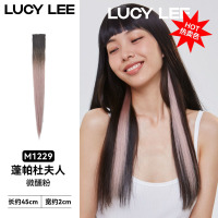 LUCY LEE魔法球挂耳染梦游系列接发挑染一片式隐形时尚造型假发女 蓬帕杜微醺粉45cm