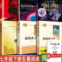 2022人教版 银河帝国基地[配考点] 七年级下册人教版必读课外书全套6册名著必读海底两万里骆驼祥子