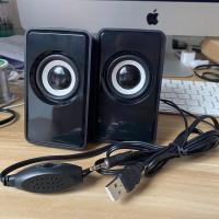 黑色升级版+音控2米 手机重低音炮音箱笔记本电脑音响多媒体台式USB小音箱迷你低音炮