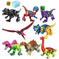 Jurassic:A款8中龙送收纳桶 兼容乐高恐龙积木玩具侏罗纪公园男孩我的世界2村庄拼装霸王龙翼6