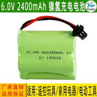 SM黑色插头 6V 2400mAh镍氢电池组AA5号充电电池遥控电动玩具照明灯饰电池