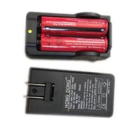 18650锂电池充电器两位双槽座充 18650锂电池充电器两位双槽座充手电筒电池充电器3.7v 4.2v充电器