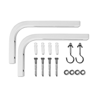 一对两个 金属 奢祥投影幕挂架90度投影机屏幕支架家用离墙延伸壁挂幕L型可调伸缩挂钩手动电动电影幕布投影仪幕布金属吊架