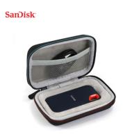 闪迪E60专用黑色硬壳包 闪迪E60移动固态硬盘包保护包E80硬壳包PSSD硬盘收纳保护套硬盘盒