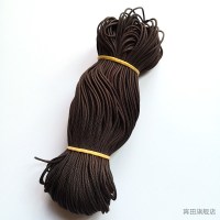 棕色/内径0.8mm 约70-80米 大物钓鱼线加固专用竿稍绳空心护线绳子线巨物青鱼钩热缩管套防磨