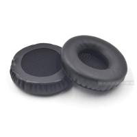 皮革黑 得丰 60*60mm圆形通用头戴式耳机海绵套耳机替换皮耳套垫耳套配件