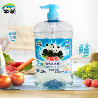 套餐一 1瓶 双熊猫洗洁精家用冷水快洁去油大桶实惠装厨房清洁果蔬洗碗液大桶