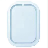 蓝色[男女通用]-保鲜碗小号盖 [只有盖子] 三明治盒子便当盒饭盒圆型微波炉可用上班族便当盒带盖ins风密封