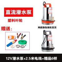 12V2.5米线赠品6样 直流24V48V60V高扬程井用抽水农用灌溉家用微型水泵12v潜水泵小型