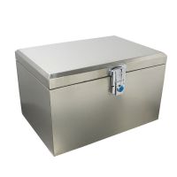 长38*宽26*高23底部开孔 镀锌锁 大容量不锈钢摩托车尾箱电动车后备箱储物设备箱外卖工具箱收纳箱