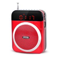 红色 标配+腰带布袋读卡器 老人收音机播放器唱戏评书机多功能小音响可充电老年人扩音器音箱