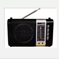 黑色 多波段收音机老人蓝牙音箱可插卡复古怀旧播放器便携可充电收音机