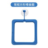 常规方形喂食圈 无赠品 鱼缸喂食圈投食器水族箱鱼食鱼粮饲料吸盘环喂食器投食圈养鱼用品