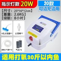 20W-指示灯4孔30斤鱼 增氧泵充电两用增氧机卖鱼用车载便携式大功率交直流增氧气泵