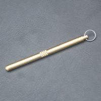 双头弯钩+直签 黄铜一体双头钛合金牙签弯钩+直签多功能水果签剔牙神器便携环保