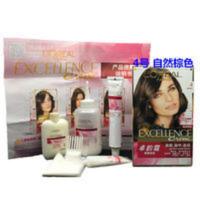 172mL 欧莱雅卓韵霜染发剂4号自然棕色2020流行色遮白发不伤发染发膏