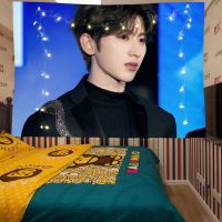 1 98X68 不送灯 蔡徐坤海报周边粉丝应援背景布私人订制房间宿舍客厅墙布挂布挂毯