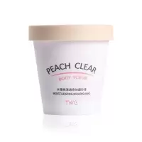 水蜜桃磨砂膏200g TWG水蜜桃清透身体磨砂膏柔嫩肌肤水蜜桃冰淇淋磨砂膏