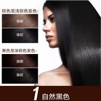 1 自然黑色 欧莱雅卓韵霜三重养护染发剂时尚卓越赋活染发霜遮白不伤发染发膏