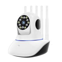 [全套配件+5米延长线]无内存卡 [手机远程+360度旋转]插电监控 摄像头手机远程监控无线WIFI家用全景360度无死