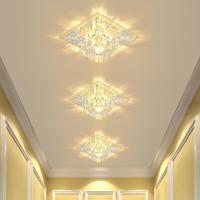 3W 暖光(低亮度) 10厘米-暗装:需开孔5-9厘米 LED水晶过道灯走廊灯玄关灯进门吸顶灯吊顶筒灯射灯现代简约灯具