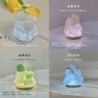 小苍兰 晶石+杯子(无底座精油) 夕又家无火香薰扩香石小台灯补充液晶石散香卧室客厅送朋友伴手礼