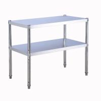 高60厘米两层 加厚长60宽30 不锈钢厨房置物架多功能烤箱微波炉电饭煲多层收纳架落地橱柜菜架