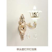 1头 配三色LED光源 奥登欧式客厅吊灯奢华大气餐厅卧室锌合金玉石蜡烛水晶别墅灯具