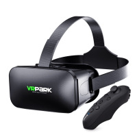 VRpark无蓝光+遥控手柄+耳机 vr眼镜手机专用3D电影虚拟现实4k画质ar眼睛手柄设备智能一体机