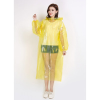 黄色[2件] 均码 批量一次性雨衣长全身加厚户外登山演唱会游乐场漂流成人雨披