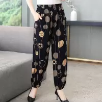 灯笼裤一号色 均码(90-165斤) 中老年妈妈灯笼裤棉绸宽松大码妈妈家居裤子老人夏季睡裤薄款