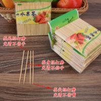 龙沣 牙签竹制 水果 龙沣 牙签竹制 水果签 加长款10CM 200支装长水果牙签 KTV