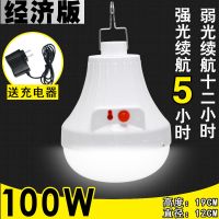 100W经济款(续航12小时)白光 泰中星充电灯泡夜市地摊充电灯超亮led户外摆摊灯地摊灯帐篷灯