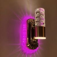 LC-030-001 创意led卧室真花壁灯过道走廊客厅背景墙亚克力水晶灯具床头夜灯