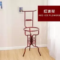 简易款-红冰花 家用收纳浴室脸盆架落地多层置物架多功能毛巾架简易面盆架金属